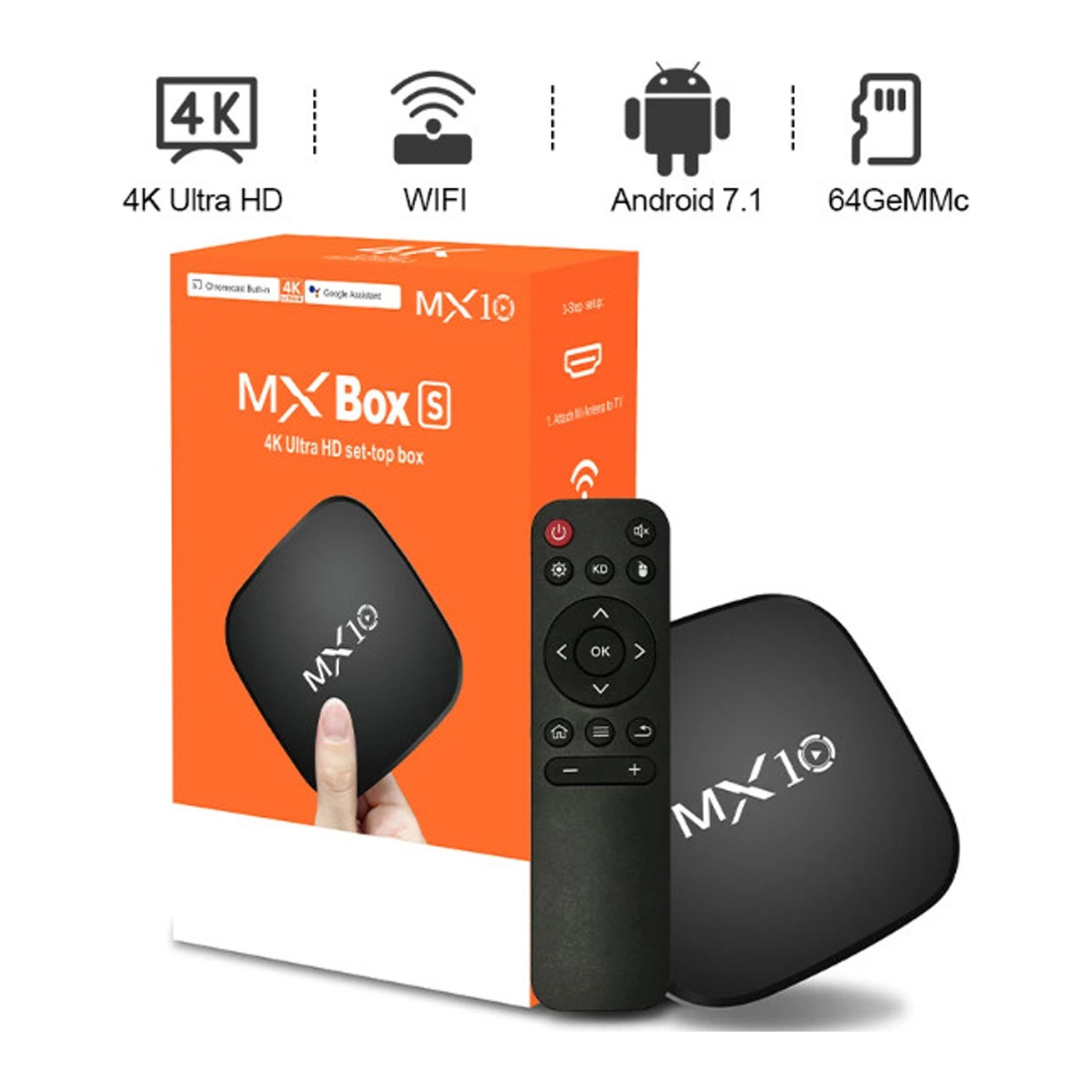 Mx10s Android 13 Tv Box 4gb Dahili Hafıza 1gb Ram 4k Ultra Hd Wifi Tv Box Kutu